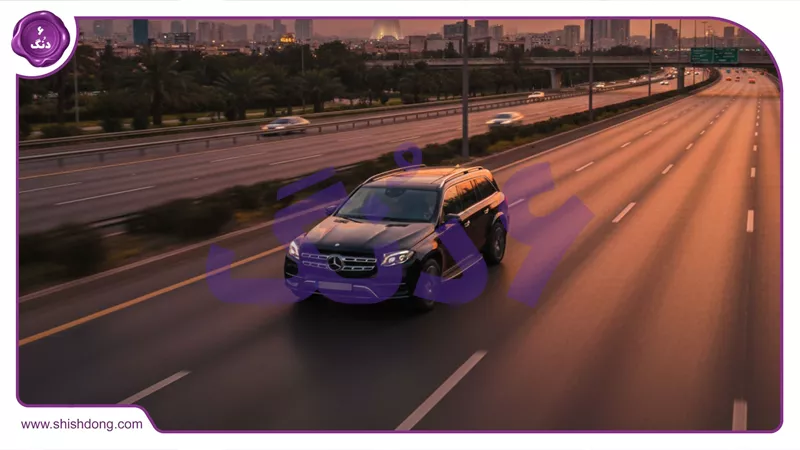 بنز کلاس GLS در بزرگراه همت تهران