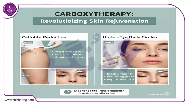 کربوکسی تراپی قبل نوروز برای رفع سلولیت و تیرگی زیر چشم