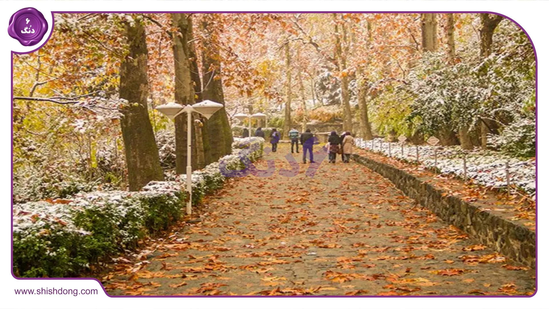 پارک جمشیدیه در پاییز