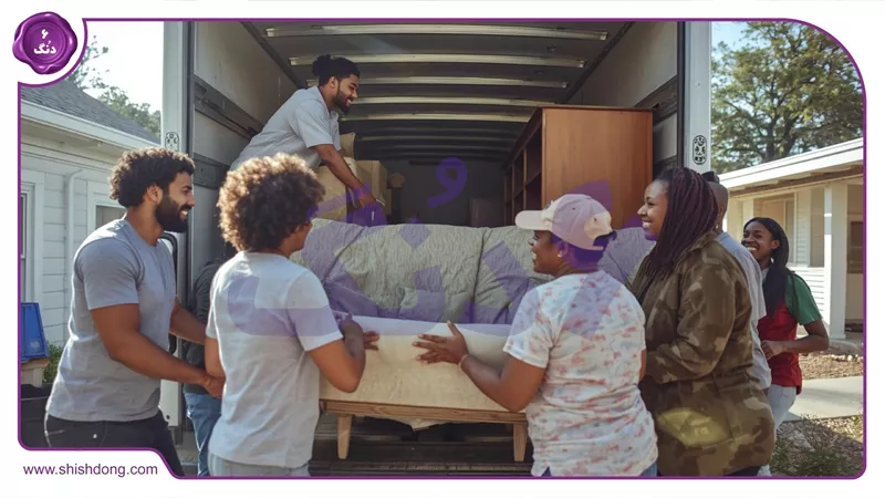 اهدای مبلمان به خانواده نیازمندان