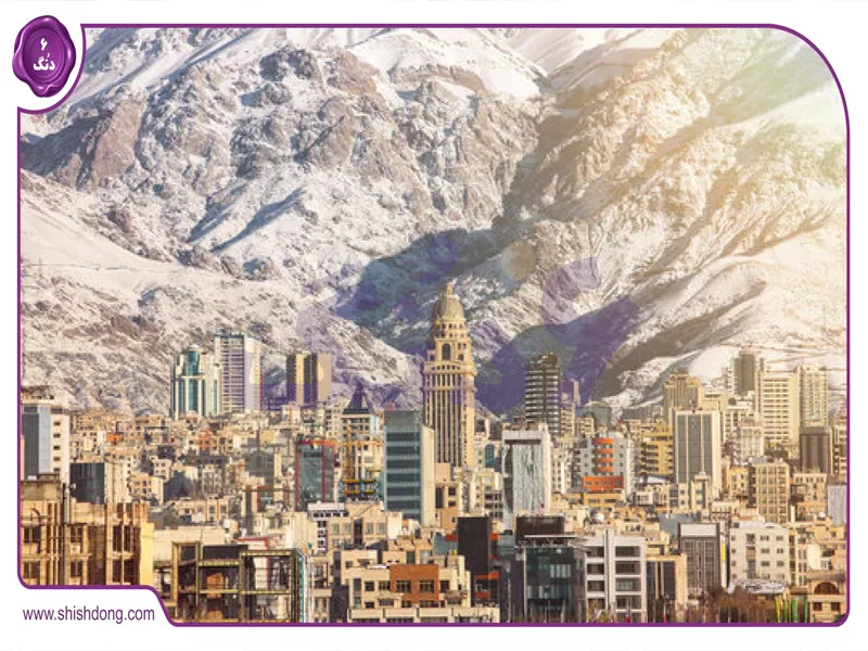 نمای ۳۶۰ درجه از منطقه ۱ تهران با برجهای لوکس، کوهستان و شهر