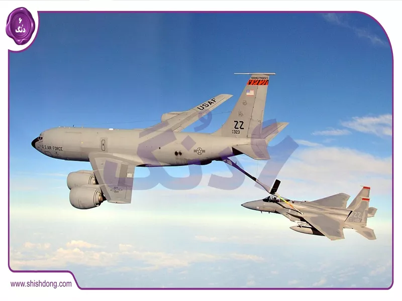 تصویر KC-135، بزرگترین هواپیمای سوخت‌رسان جهان در حال پرواز به سمت خاورمیانه