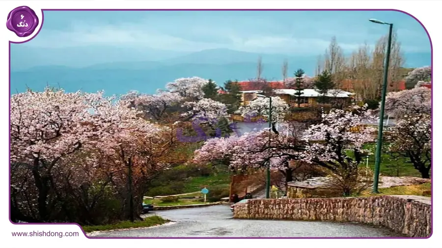 چشم‌انداز مجموعه تفریحی آبیدر در غروب