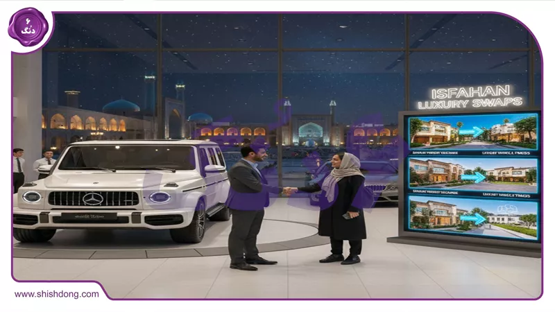 معاوضه ملک و ماشین در اصفهان