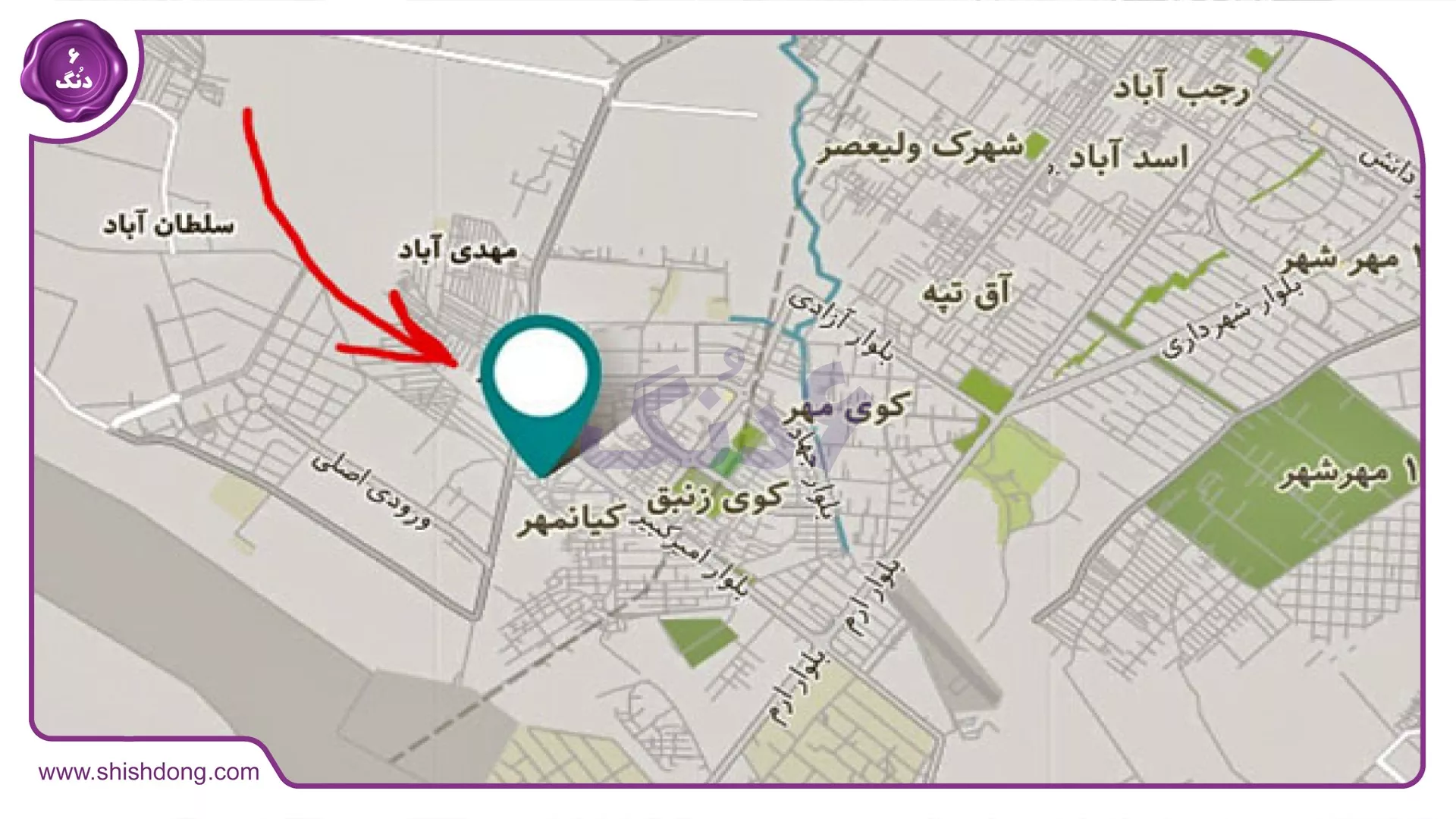 موقعیت کیانمهر کرج