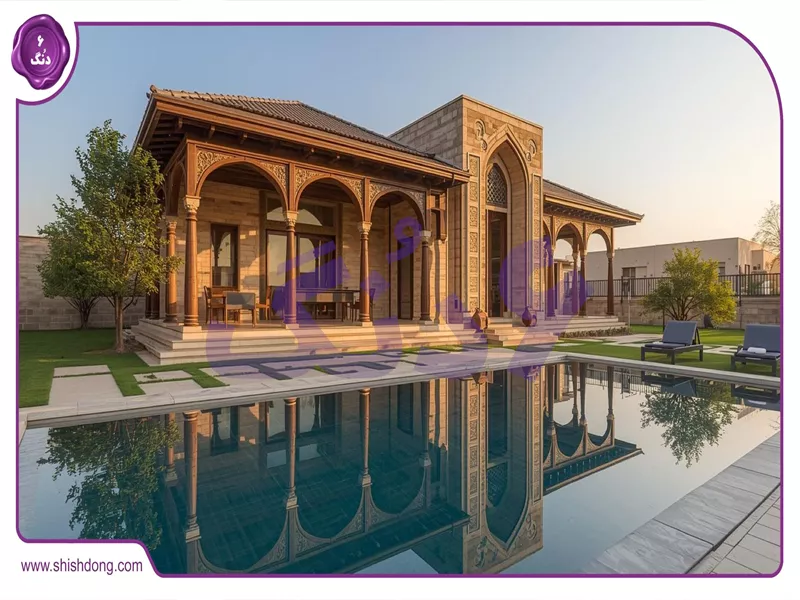 خانه سنتی در چهارباغ پایین با منظره زاینده‌رود