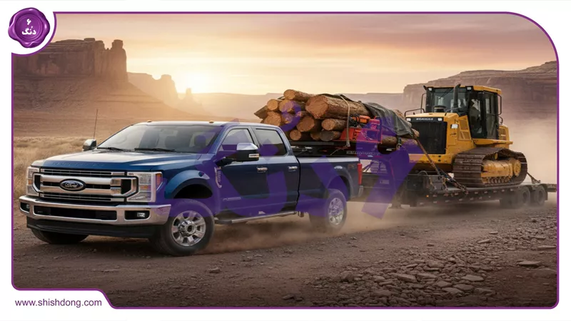 نمای خارجی وانت فورد در حال باربری