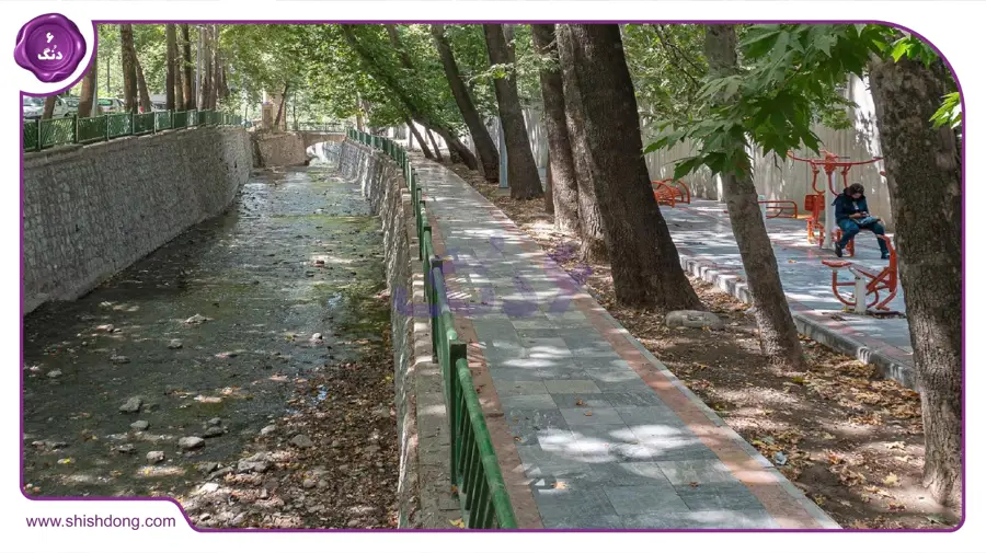 گذر رودخانه دربند از پل رومی
