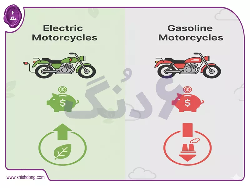 مزایای موتورسیکلت برقی - صرفه‌جویی و محیط زیست