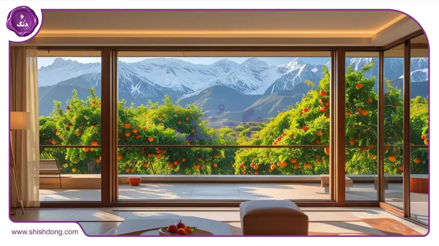 آپارتمان لوکس با منظره باغ‌های میوه در امیرآباد گرمدره کرج