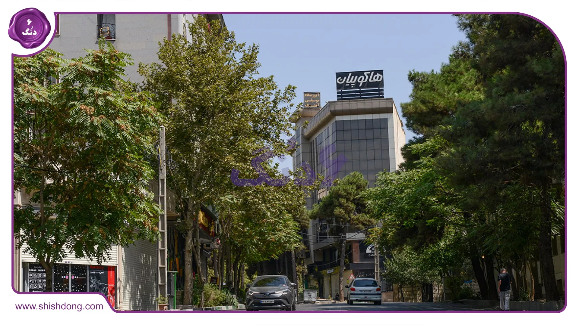 نمای خیابان پاسداران تهران