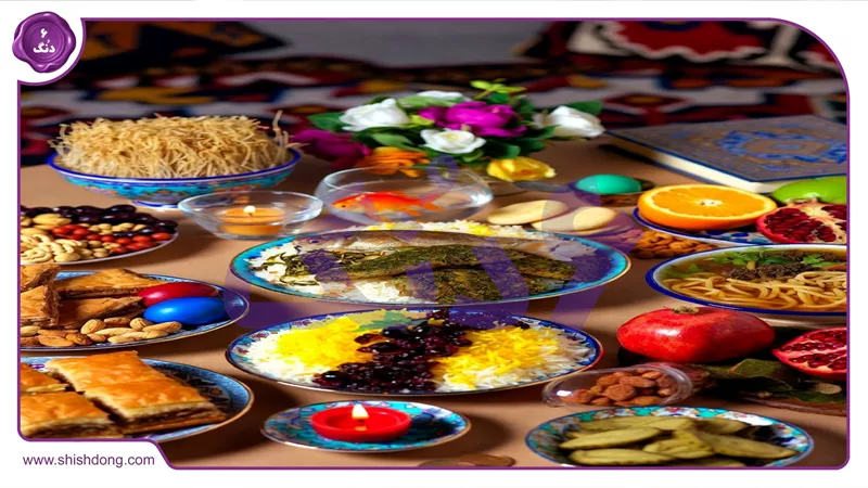 سفره نوروزی با غذاهای محلی ایران ۱۴۰۵، کوکو سبزی و سبزی پلو