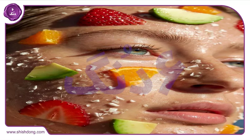 لایه برداری طبیعی با میوه