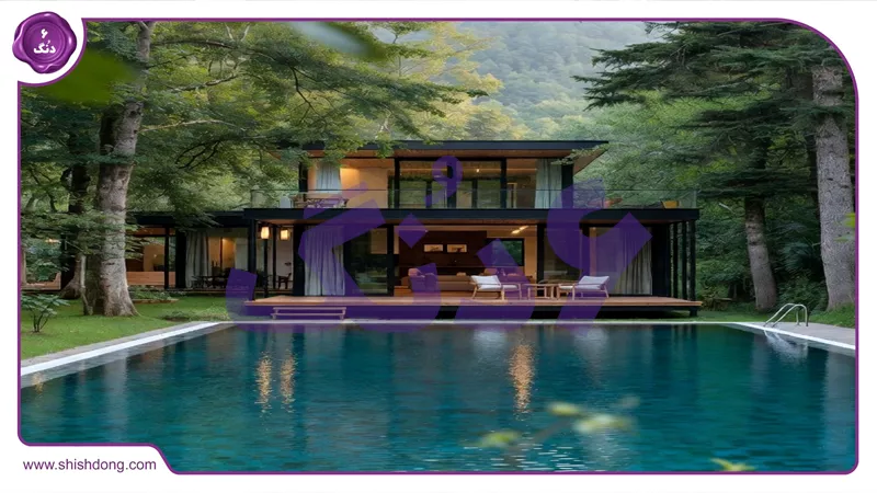 ویلا لوکس با استخر و منظره جنگل در شمال ایران - سرمایه گذاری ۱۴۰۵