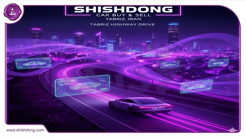 خودرو در حال حرکت در بزرگراه تبریز