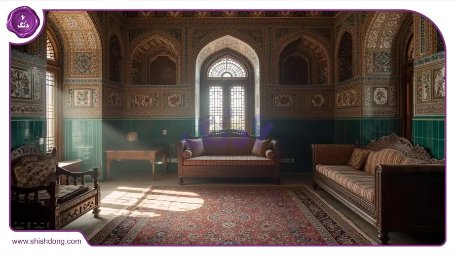 خانه سنتی در بیست وچهار متری اصفهان با حیاط زیبا