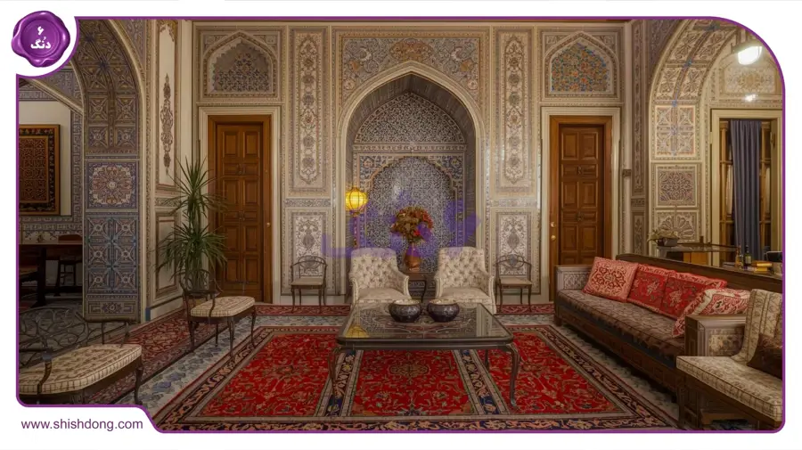 خانه سنتی در بیشه حبیب اصفهان با حیاط زیبا