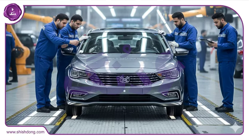تست کیفیت خودرو در کارخانه