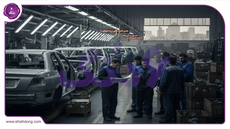خط تولید خودرو در ایران با کاهش تولید سواری