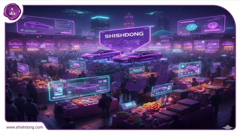 بازار رشت با کالاهای متنوع