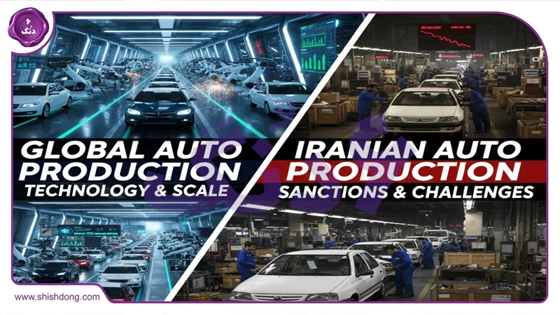 تولید خودرو در جهان و مقایسه با ایران