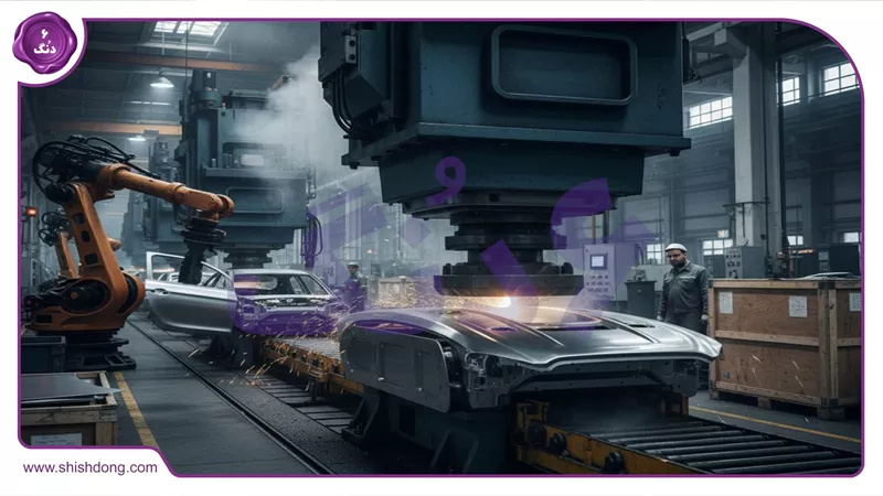 مراحل تولید خودرو از پرس‌کاری