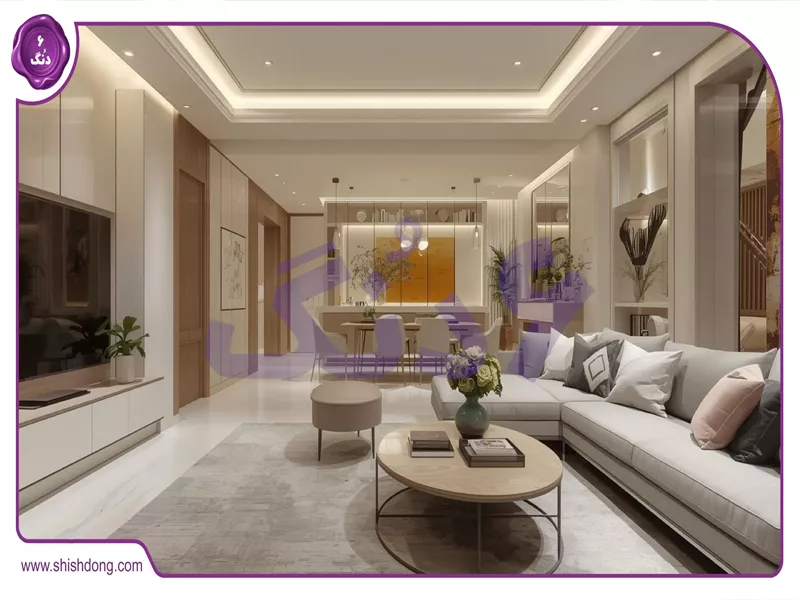 آپارتمان مدرن در حیدر آباد با منظره باغ‌های سرسبز