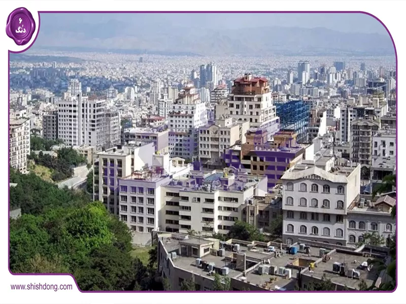 نمای کلی محله اقدسیه تهران