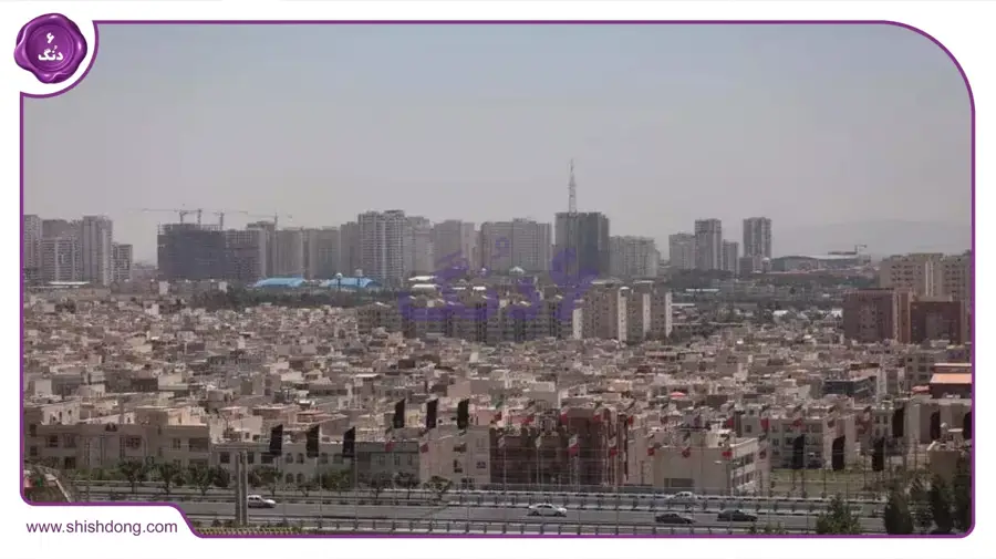 نمای محله باغ آذری تهران