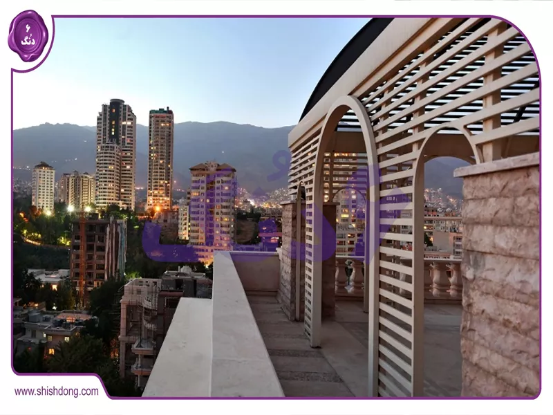 تصویر محله الهیه با نمای برج کامران