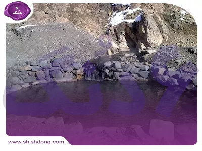 چشمه آب گرم - روستای دلیر