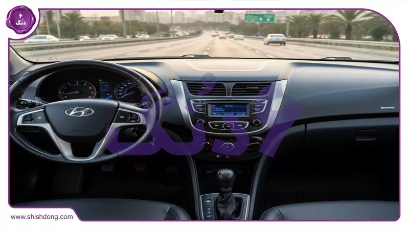 داشبورد هیوندای سانتافه با جستجوی صوتی شیش دنگ