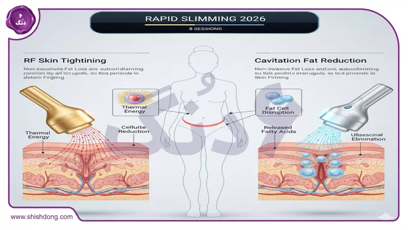 چگونگی کارکرد دستگاه RF و کویتیشن برای لاغری سریع ۲۰۲۶