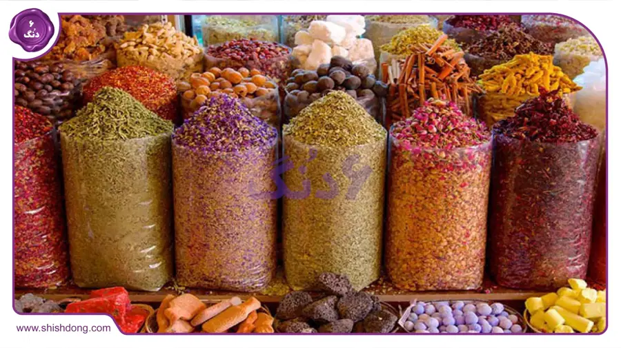 بازار ادویه در بستان آباد