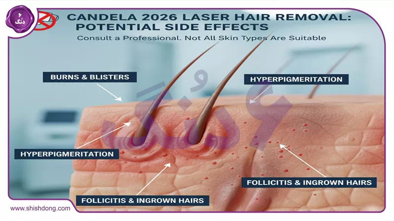 عوارض لیزر موهای زائد کندلا ۲۰۲۶