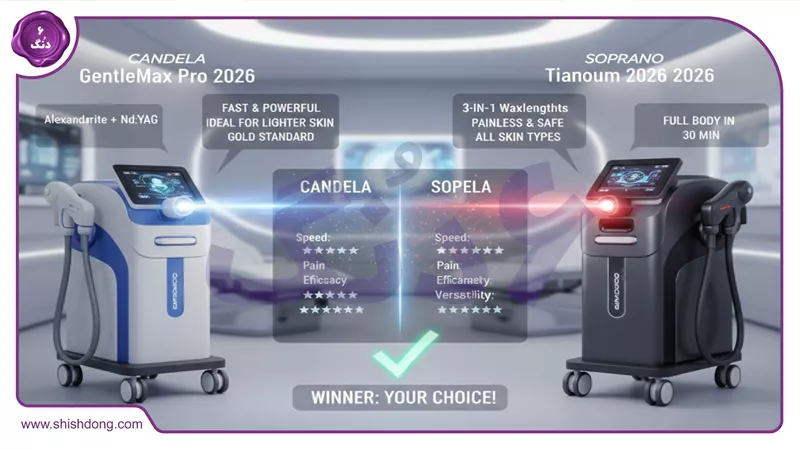 مقایسه الکس و کندلا لیزر