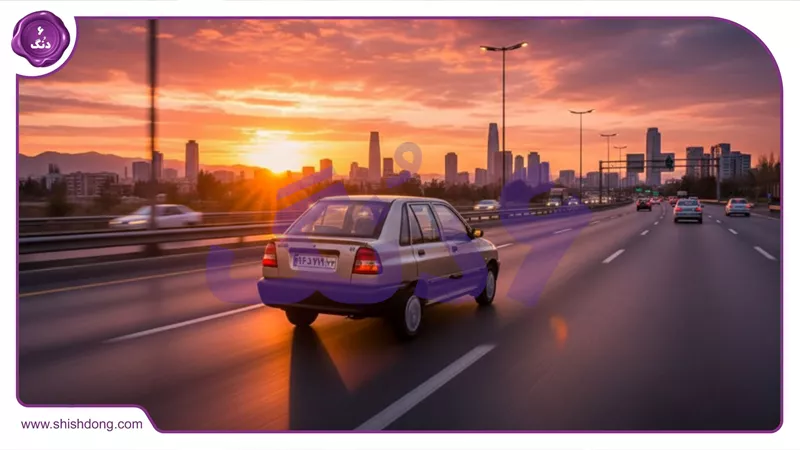 پراید 141 در بزرگراه همت تهران