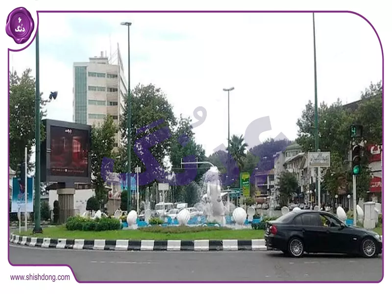 نمای خیابان باهنر رشت، محله لوکس گیلان