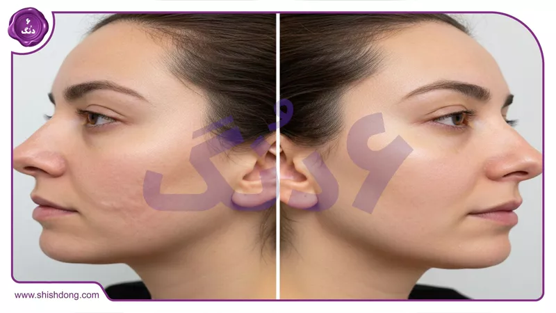 قبل و بعد میکرونیدلینگ اسکار رولینگ