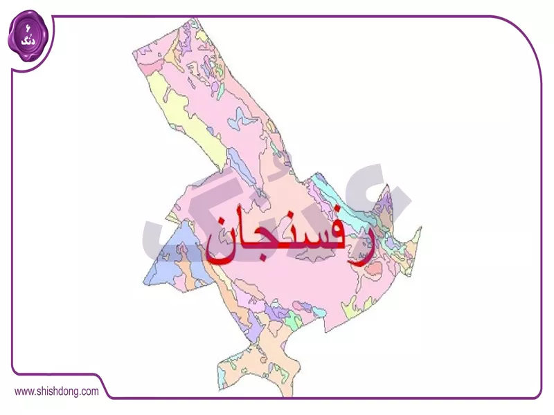 نقشه رفسنجان و موقعیت جغرافیایی در استان کرمان