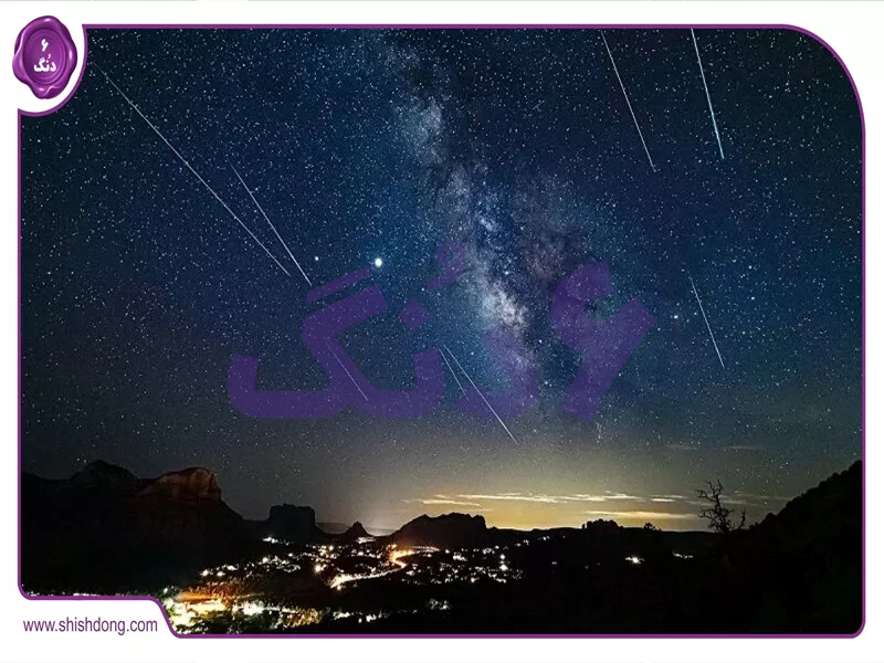 عکس بارش شهابی جباری ۱۴۰۴ در شهرهای ایران