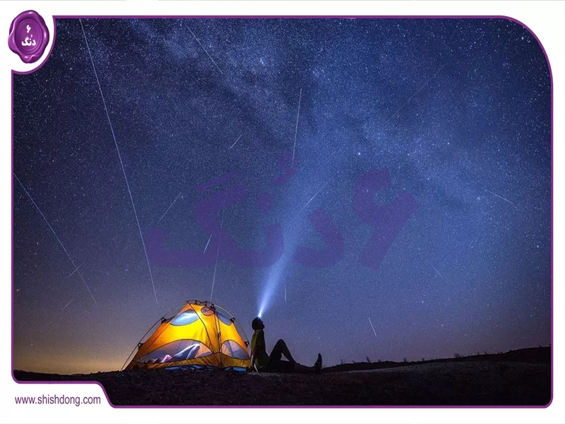 عکس بارش شهابی جباری ۱۴۰۴ در آسمان شب ایران