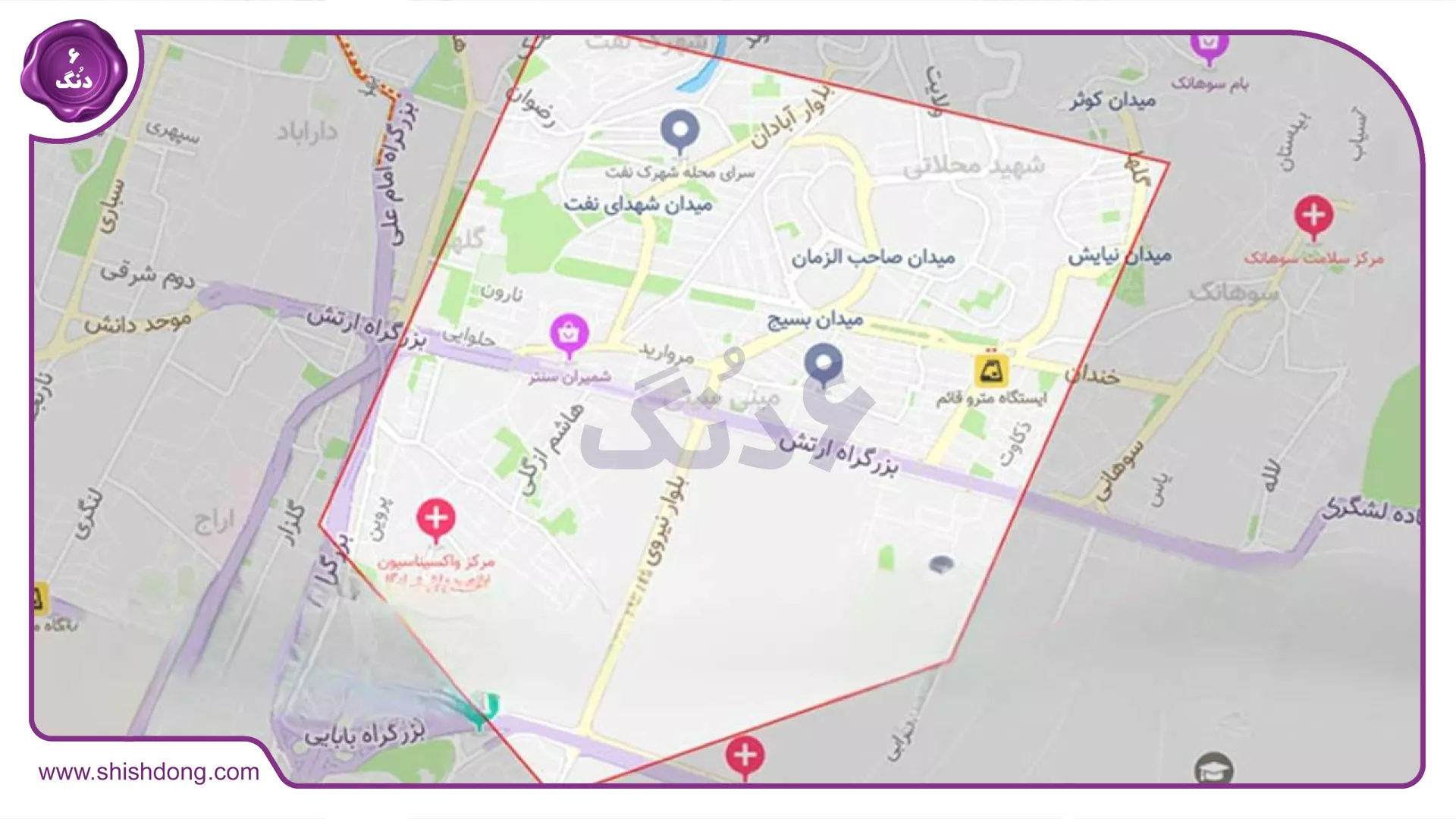 نقشه و آدرس مینی سیتی