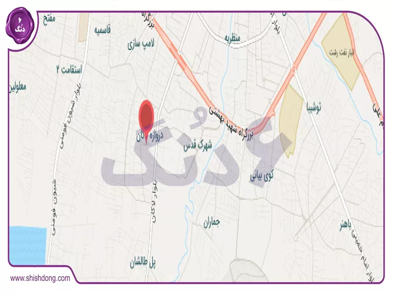 نقشه لاکان رشت