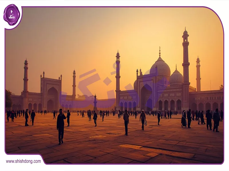 منظره میدان نقش جهان نزدیک جاده فرودگاه