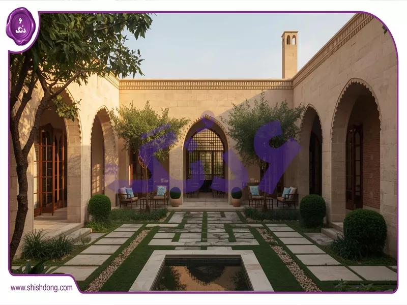 خانه ویلایی در جاده فرودگاه اصفهان با حیاط سرسبز