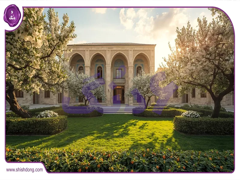 ویلای سنتی در پودنک شیراز با حیاط سرسبز