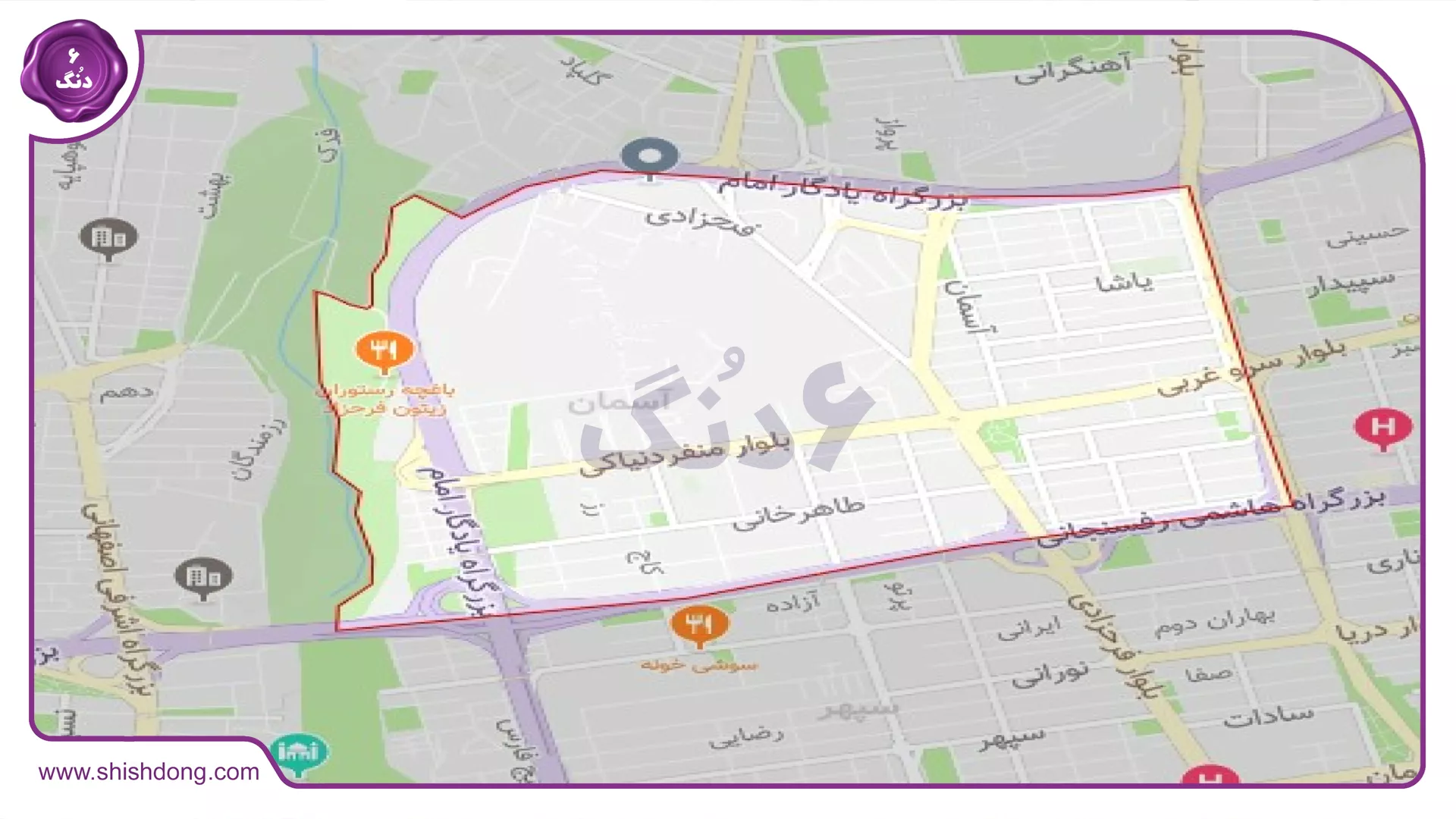 محله آسمانها غرب تهران