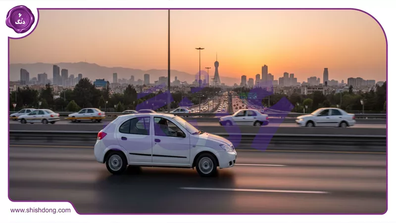 تیبا2 هاچبک در بزرگراه همت تهران