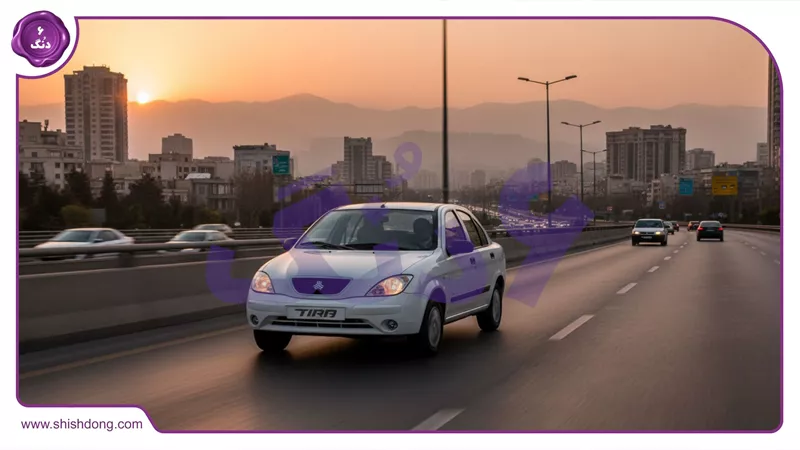 تیبا صندوقدار در بزرگراه همت تهران